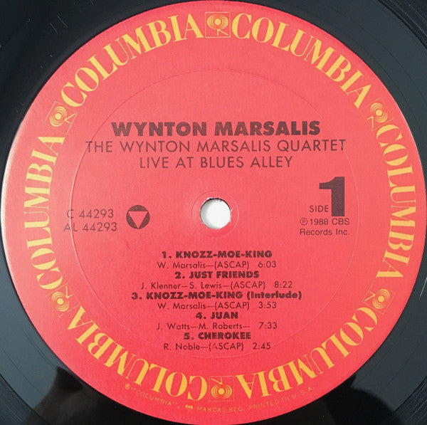 The Wynton Marsalis Quartet Live At Blues Alley