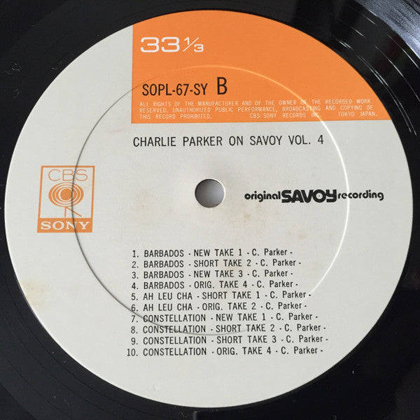 Charlie Parker On Savoy Vol. 4