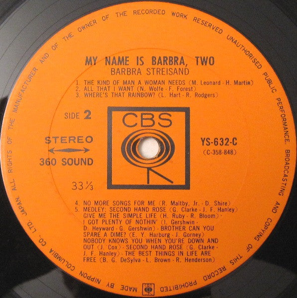 My Name Is Barbra, Two...