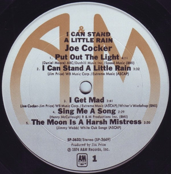 Release: I Can Stand A Little Rain-Vinyl-US-1974-SP-3633-7965737
