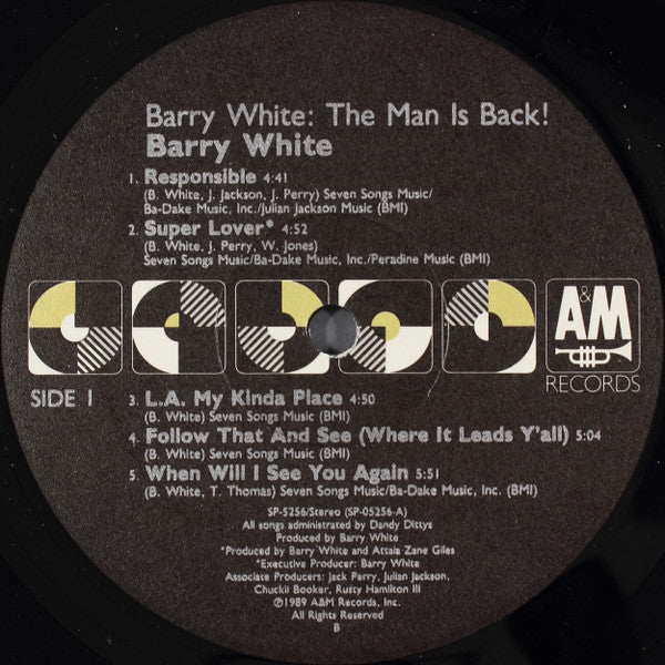 Release: The Man Is Back!-Vinyl-US-1989-SP-5256-2411134