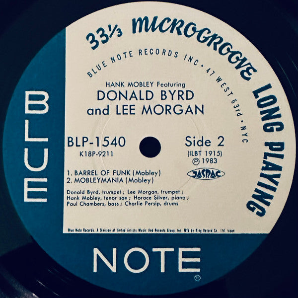 Hank Mobley With Donald Byrd And Lee Morgan