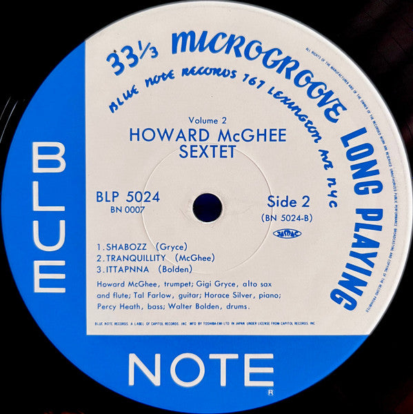 Howard McGhee Sextet Volume 2 = ハワード・マギー・セクステット Vol. 2