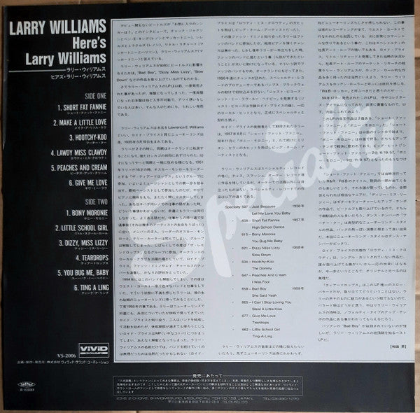 Here's Larry Williams