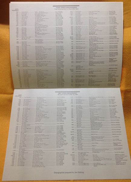 The Thad Jones / Mel Lewis Quartet