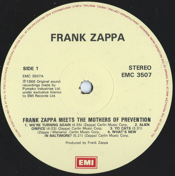 Frank Zappa Meets The Mothers Of Prevention (European Version)