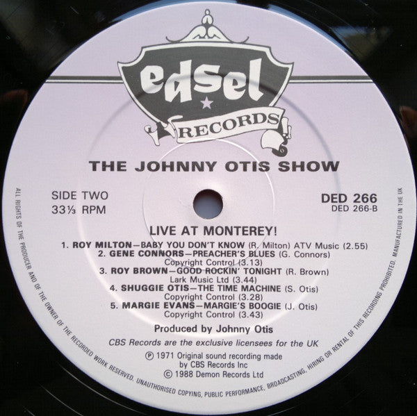The Johnny Otis Show Live At Monterey!