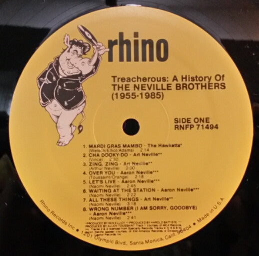 Treacherous: A History Of The Neville Brothers (1955 -1985)