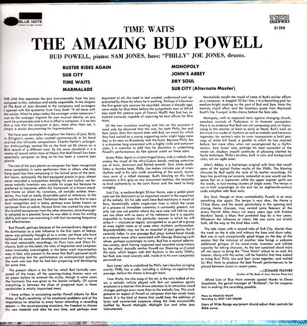 The Amazing Bud Powell, Vol. 4 - Time Waits
