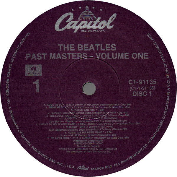 Past Masters - Volumes One & Two