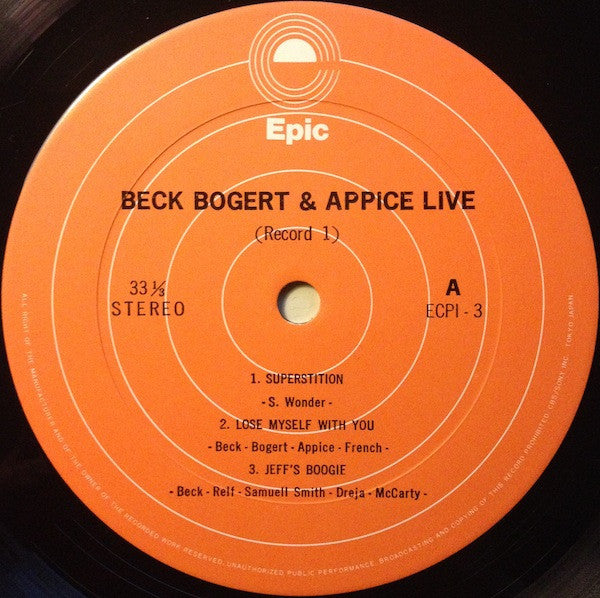 Beck, Bogert & Appice Live