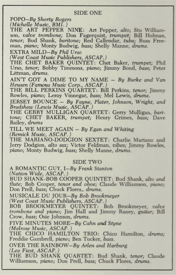 Jazz West Coast Volume N° 4