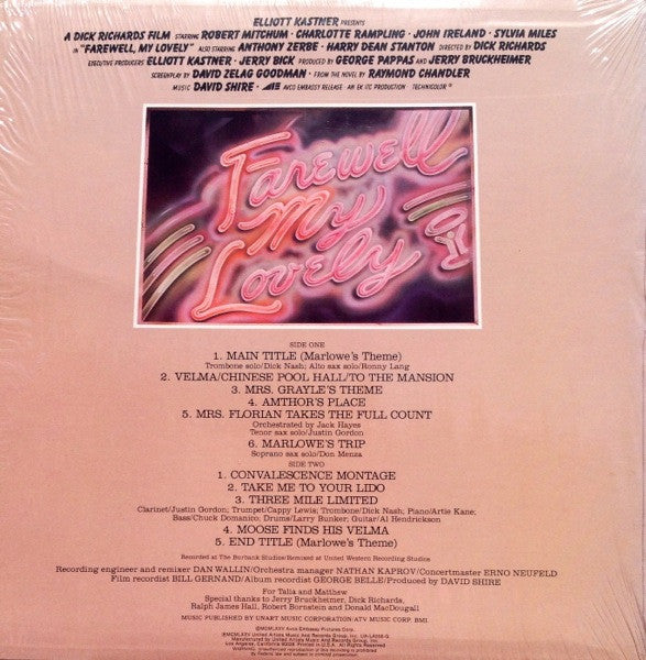 Farewell, My Lovely: Original Motion Picture Soundtrack