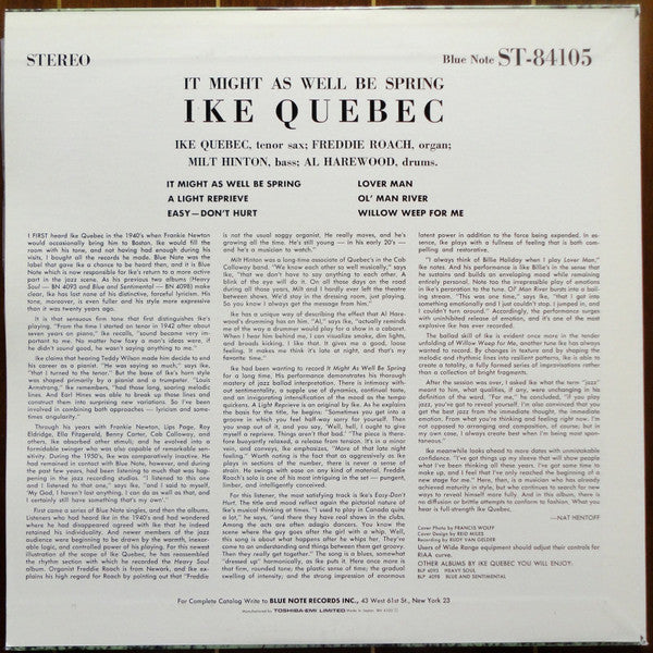 It Might As Well Be Spring