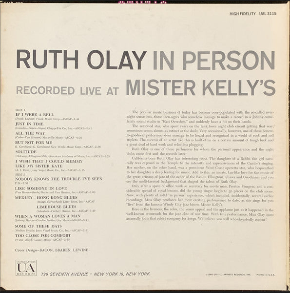 In Person Recorded Live At Mister Kelly's