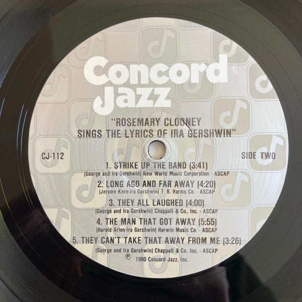 Rosemary Clooney Sings The Lyrics Of Ira Gershwin
