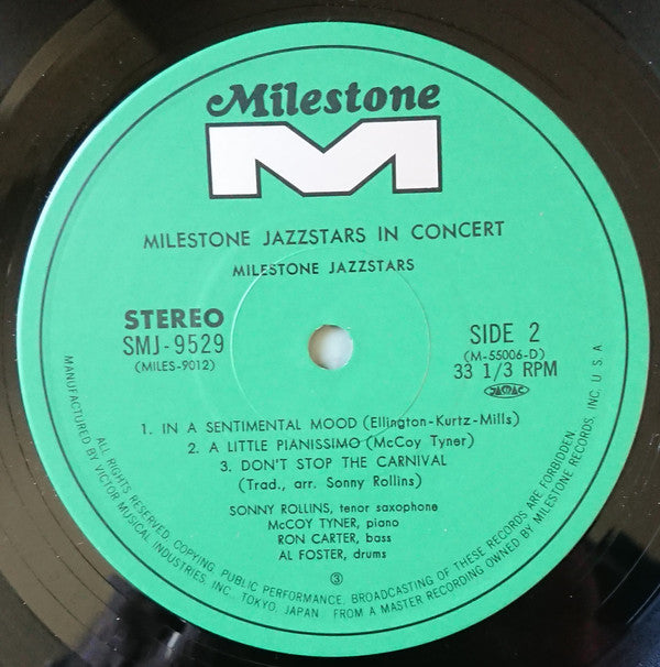 Milestone Jazzstars In Concert