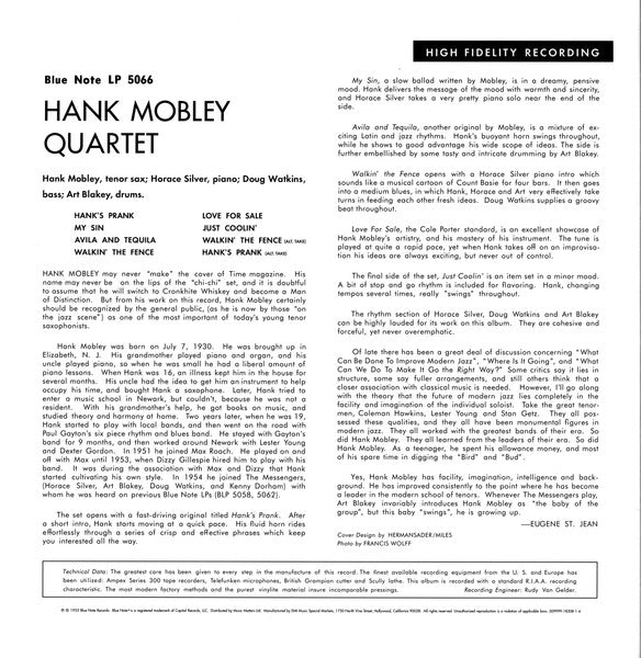 Hank Mobley Quartet