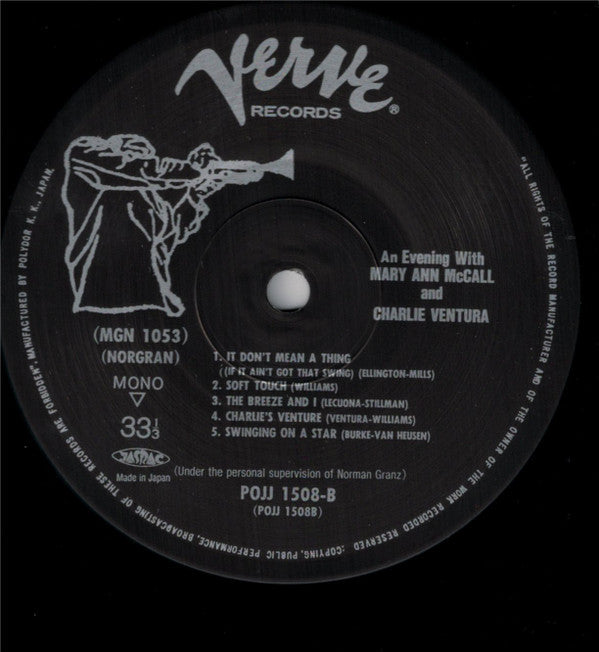 An Evening With Mary Ann McCall And Charlie Ventura