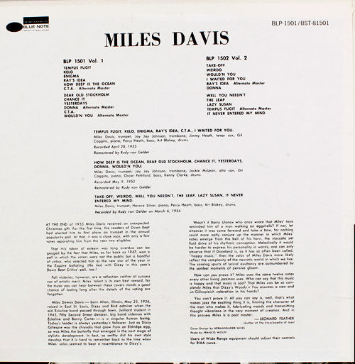 Release: Volume 1-Vinyl-US-1975-BST 81501, BLP 1501-2409660