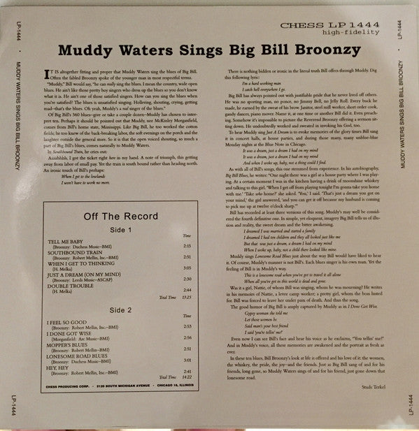 Muddy Waters Sings Big Bill Broonzy