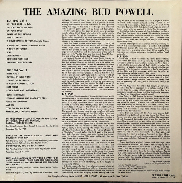 The Amazing Bud Powell, Volume 1