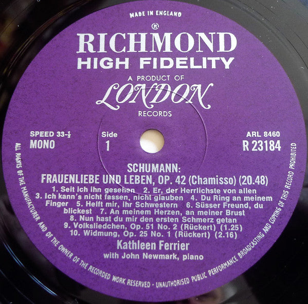 A Lieder Recital • Schumann • Schubert • Wolf