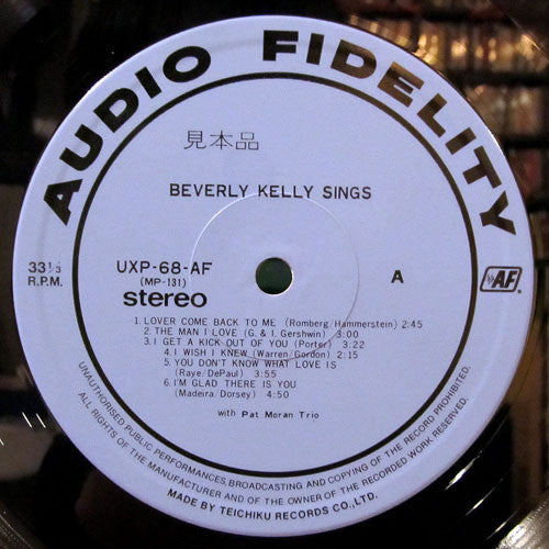 Beverly Kelly Sings With The Pat Moran Trio