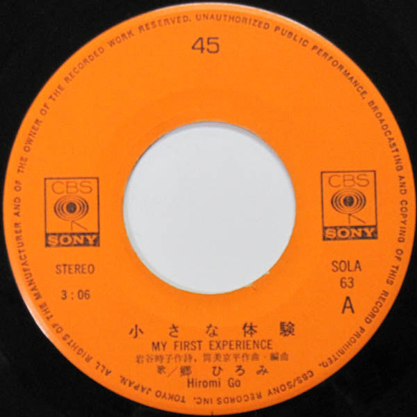 小さな体験 = My First Experience