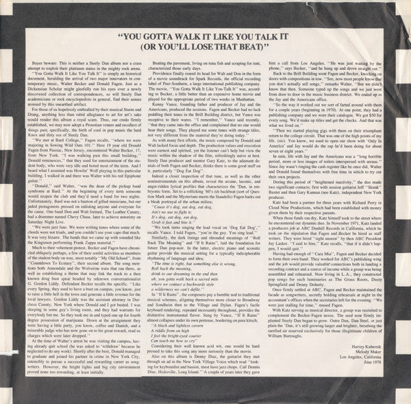 You Gotta Walk It Like You Talk It (Or You'll Lose That Beat)