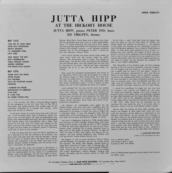 At The Hickory House Volume 1