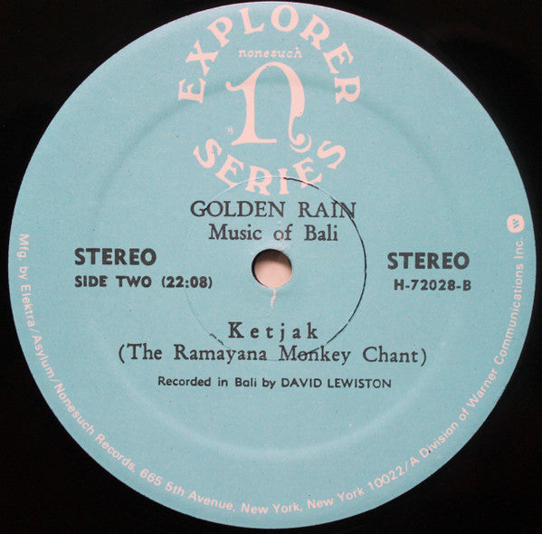 Golden Rain (Balinese Gamelan Music / Ketjak: The Ramayana Monkey Chant)