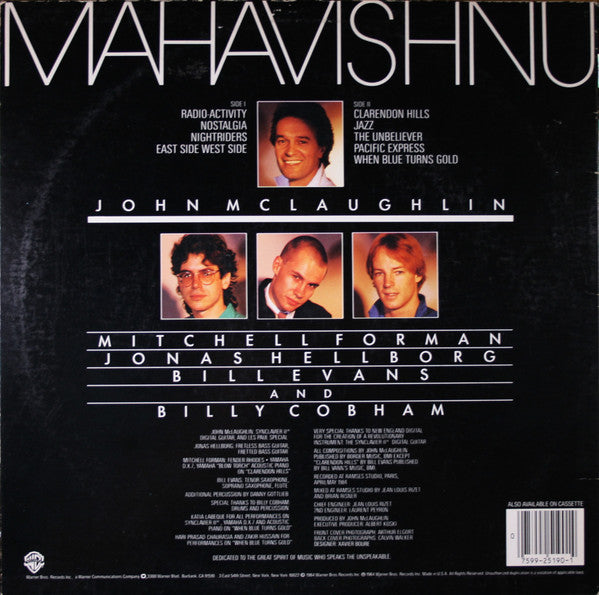 Release: Mahavishnu-Vinyl-US-1984-1-25190, 9 25190-1-2496320