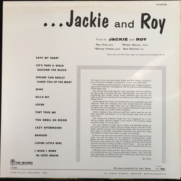 Storyville Presents Jackie And Roy