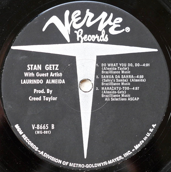 Stan Getz With Guest Artist Laurindo Almeida