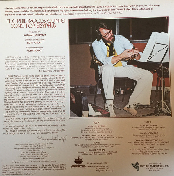 Release: Song For Sisyphus-Vinyl-Japan-1978-GP 3607-5806201