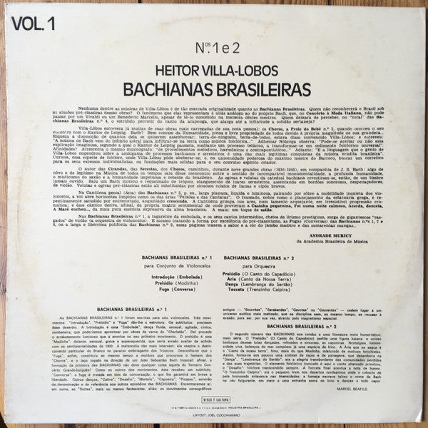 Bachianas Brasileiras - Vol. 1 - Bachianas N.os 1 e 2