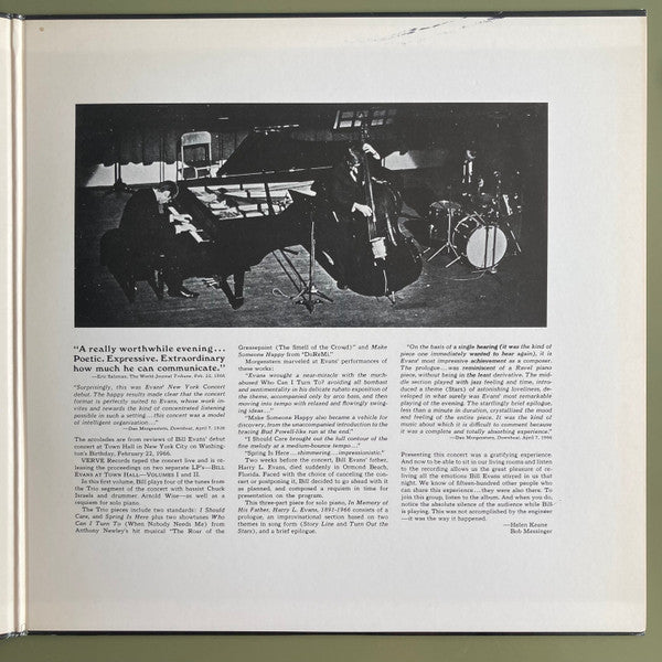 Bill Evans At Town Hall (Volume One)