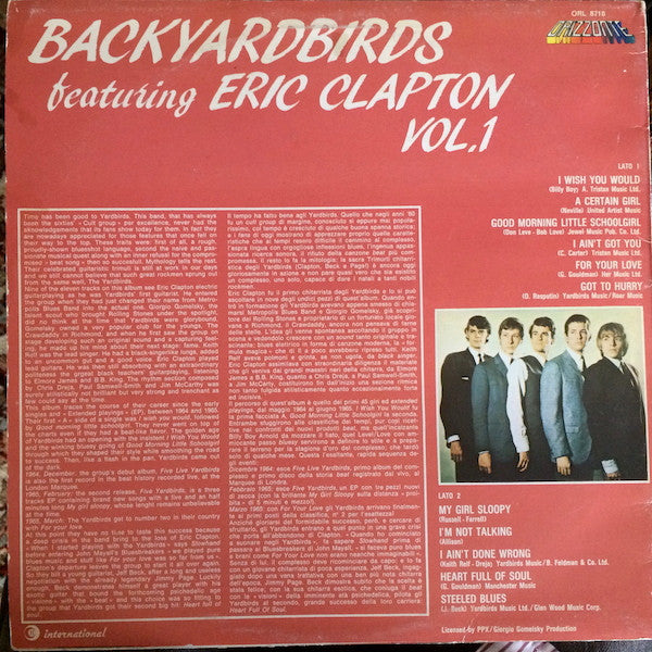 Backyardbirds Featuring Eric Clapton Vol. 1