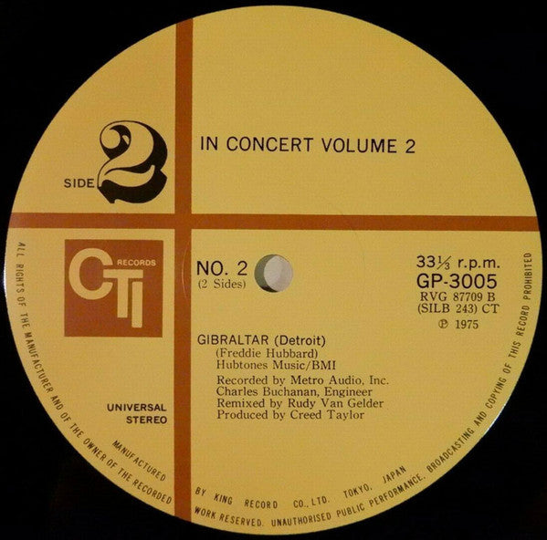 In Concert, Volume 2