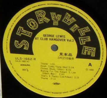 George Lewis At Club Hangover Vol. 2