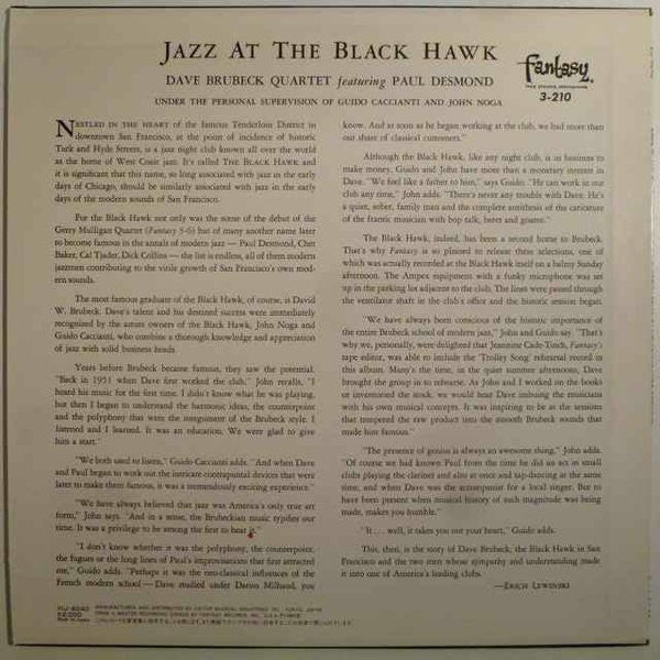 Jazz At The Blackhawk