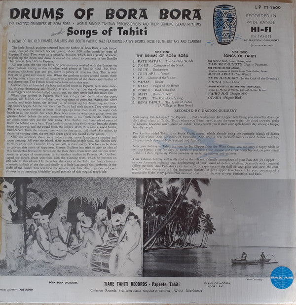 Drums Of Bora Bora And Songs Of Tahiti