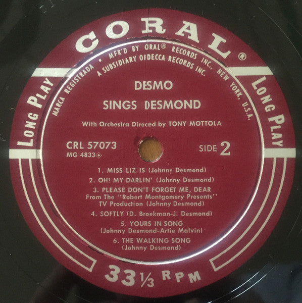 Desmo Sings Desmond