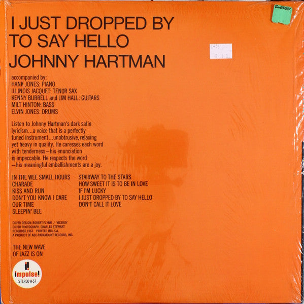 I Just Dropped By To Say Hello