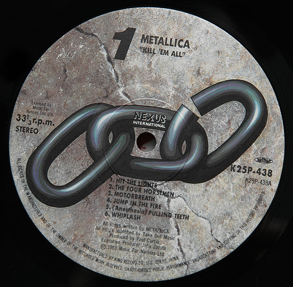 Kill 'Em All = 血染めの鉄鎚(ハンマー)