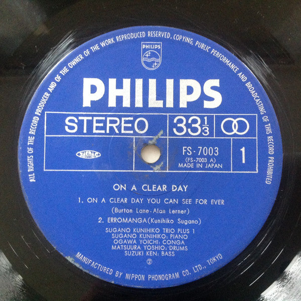 On A Clear Day: Live At Van99 Hall