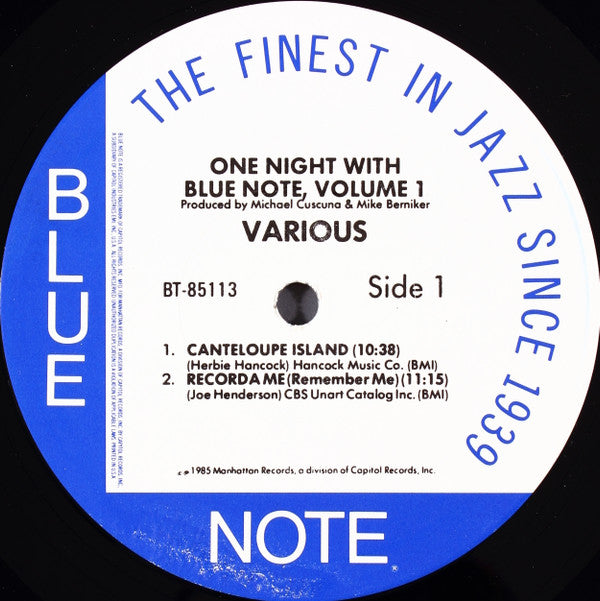 One Night With Blue Note, Volume 1
