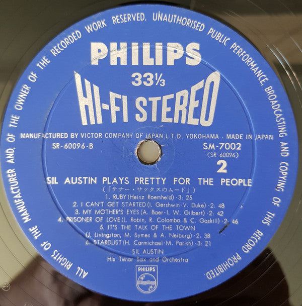 Sil Austin Plays Pretty For The People