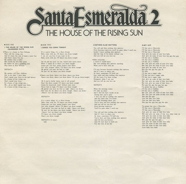 The House Of The Rising Sun